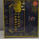 Candle Charisma Natural Ivory Unscented Votive Candles - 10 Hour Burn time - Set of 72 for Dinner, Wedding, Halloween and Holiday Decorations