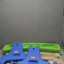 Little Tikes Easy Store Picnic Table with Umbrella, Multi Color, 42.00''L x 38.00''W x 19.75''H