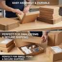 9x6x2 Shipping Boxes Set of 20, Brown Corrugated Cardboard Literature Mailer Box for Packaging, Mailing, Business