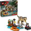 LEGO Jurassic World T. rex River Escape - Dinosaur Toy for Kids, Boys, and Girls, Ages 5-7 - Jurassic World Toy Boat Minifigures - Creative Dinosaur Gift for Movie Fans - 76975