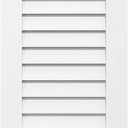 Ekena Millwork GVPVE16X2601SF Vertical Surface Mount PVC Gable Vent, 16 W Inch x 26 H Inch, Factory Primed White