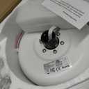 Roomratv Ceiling Fans with Lights,52 inch Smart Ceiling Fans with Dimmable LED Light Compatible with Google Home Alexa App Control(white