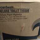 Boardwalk BWK6144 Two-Ply Toilet Tissue, White, 4" x 3" Sheet, 400 Sheets per Roll (Case of 96 Rolls)