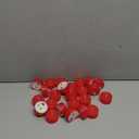 LANKER 24 Pack LED Tea Lights Candles, Flickering Red Flameless Tealights, Long Lasting Battery Operated Fake Candles, Decoration for Wedding, Halloween and Christmas (Red - 24pcs)