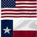 3x5 Ft Texas State and USA American Flags Combo Pack, State TX and US Embroidered Stars 210D Nylon Flag with Brass Grommets Vivid Color,for Outdoor and Indoor Use