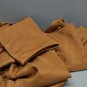 Obstal 210GSM Round Table Cloth, Water Resistance Microfiber Tablecloth, Decorative Fabric Circular Table Cover for Outdoor and Indoor Use (Orange, 60 Inch Diameter) Set of 6