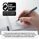 uni-ball 61256 Signo Gel 207 Roller Ball Retractable Gel Pen Blue Ink Micro Fine Dozen