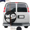 Funny Sup Llama Spare Tire Cover Wheel Protectors Dust-Proof Wheel Tire Cover Fit,Trailer, Rv, SUV and Many Vehicle 17inch