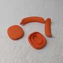 Silicone Case Cover for AirPods Max Headphones,Ear Pad Case Cover/Ear Cups Cover/Headband Cover for AirPods Max (USB-C/Lightning)(2024/2020),Accessories Silicone Protector for Apple AirPods Max,Orange (Orange-M)