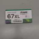 67XL Ink Cartridges for HP Ink 67 Compatible for HP 67 Ink Cartridges Black/Color Combo Pack Work with DeskJet 2827e 4227e 2855e 2842e 2755e 4155e 2755 2852e Envy 6055e 6000 6455e (1 Black, 1 Color)