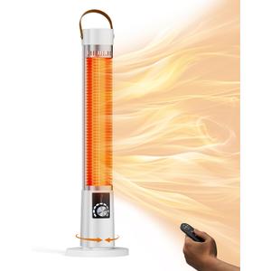 Patio Heater, 9 Heat Setting, 60-Degree Oscillation, 9-Hour Timer, Portable A - 7