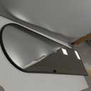 Delma Arched Mirror Full Length,Standing Mirror Full Body,Large Floor with Stand for Wall Entryway Door Bedroom Bathroom Living Room (56"L x 15"W, Black Frame)