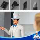 MR.SIGA Grout Cleaner Brush Set - Detail Cleaning Brush Set for Tile, Sink, Drain, Grout and Edge, Crevice Cleaning