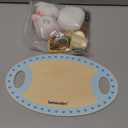 Wooden Tea Set for Little Girls Birthday Gift 3-4 Year Old Princess Toys Play Food Sets for Kids Kitchen Accessories Toddlers 3-5 Outdoor Party Pretend Food Dessert Cookies Wood Toy