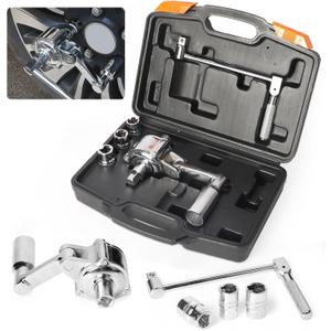 Torque Multiplier Wrench Lug Nut Removal Tool 1:16 Labor Saving Heavy Duty Lug Nut Remover Wrench Set 1/2" Driver Torque Wrench With 17mm/19mm/21mm Sockets,And Carrying Case