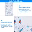 Viviland 3 Pieces Baby Bedding Set for Boy Girls, Baby Bedding Set for Newborn, Infant & Toddler - Robot