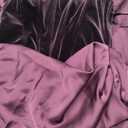 Betsy & Adam Women's Strapless Velvet & Satin Evening Gown (Purple, M)