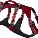 Tuff Pupper Escape Proof Dog Harness for Extra Large Dogs | No Pull Lightweight Adjustable Harness | No Escape Multifunctional Outdoor Pet Gear | Strong Durable Breathable | Secure Comfortable Fit (Crimson Red)