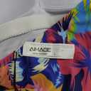 Image Women's Swimsuit blue with flowers L