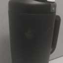 Owala FreeSip Tumbler Insulated Stainless Steel Water Bottle with Built-in Straw and Side Handle, For Travel, Work, School, and Sports, 40oz, BPA Free, Leak Proof, Very, Very Dark