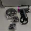 slopehill Professional Ionic Hair Dryer, Powerful 1800W Fast Drying Low Noise Blow Dryer with 2 Concentrator Nozzle 1 Diffuser Attachments for Home Salon Travel (Grey)