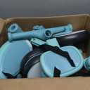 5 in 1 Toddler Tricycle with Steering Push Handle for 1 2 3 4 Years Old, Kids Trike with Removable Pedals, First Riding Toy Birthday Gift for Boys Girls, Blue