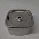 Automatic Cats Drinking Fountain Quiet Dog Waterer Bowl Stainless Steel Water Dispenser 2.6L Water Filtering