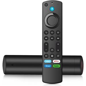 Replacement Firestick Remote for All Fire Series TVs Stick (2nd/3rd Gen)/4K/Lite, Universal TV Remote Compatible with Stick 4K Max/Omni/QLED Series & TVs Cube with Voice Control, for Smart TV(3rd Gen)
