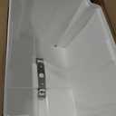 White Plastic Replacement Lid Cover with Metal Latch Bracket Assembly
