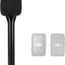 SUNMON Handheld Wireless Mic Stand for DJI Mic, Holder for DJI Mic 2, DJI Microphone Interview Handheld Mount Adapter for DJI Mic1/ 2