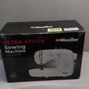 Mueller Machine For Sewing,110 Stitch Applications, Foot Pedal, LED Light, Buttonhole, Button & Zipper Sewing, User friendly, Thread Cutter and Removable Accessories Storage, White