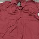 URRU Mens 2 Piece Outfits Summer Fashion Short Sleeve Shirt and Shorts Set Beach Tropical Vacation Outfits Sets Large, Wine Red 