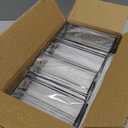 Floroom 6 Pack 5x7 Inch Clear Acrylic Sign Holders, Double-Sided Black Display Stand Picture Frames for Table Numbers, Menus, Flyers, Weddings, and Offices