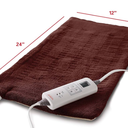 Sunbeam XL Back Neck and Shoulder Heat Therapy 12 x 24 with Auto Shut Off 6 Settings Machine-Washable Comfortable Microplush Fabric - Burgundy