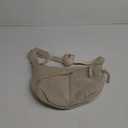 Nylon Crossbody Bags for Women, Trendy Medium Crescent Bag, Lightweight Woman Over Shoulder Purse with Zipper (Beige)
