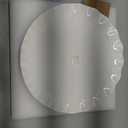 White Cake Stand, 10 Inch Cake Stands for Tea Party, Round Dessert Stand for 8 Inch Cake, Small Cake Plate Cupcake Stand for Dessert Table Display, Ruffle Trim