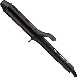 ANNLARY 1.5 Inches Curling Iron, 1 1/2 Titanium Ceramic Hair Curler, Fast Heating Curling Wand with 8 Heat Settings with LED Display for All Hair Types Dual Voltage 110-240V for Travel
