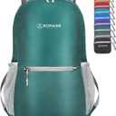 ZOMAKE Ultra Lightweight Hiking Backpack 20L, Packable Small Backpacks Water Resistant Daypack for Women Men, (Dark Green)