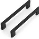 Peaha 6 Pack 5 Inch Cabinet pulls Black Drawer pulls Modern Aluminum Alloy Hardware for Dresser Cupboard