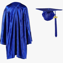 Shiny Kindergarten Graduation Cap and Gown Set  Color: Royal Blue Size:21" 2025