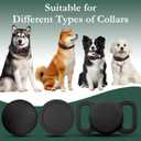 Dog Tracker with Collar Holder, Smart Pet Tracker, MFi Certificated Tracking Device, Waterproof Bluetooth, No Monthly Fee, Works with Find My - GPS Tracker, Black