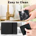 36 PCS Black Slate Stone Coasters Bulk, MAPRIAL Laser Engraving Blanks Material, 18 PCS Square, 18 PCS Round for Engraver, Drinks, DIY Project,Gifts