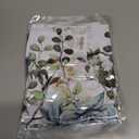 2 x Sage Green Eucalyptus Leaves Curtain Valance for Windows Watercolor Window Treatments 1 Panel Short Curtains for Kitchen Windows Bathroom Bedroom,42 x 12 Inch