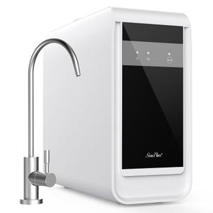 SimPure Q3-600 Tankless Reverse Osmosis System, Under Sink Water Filter System 600 GPD, 8 Stage Electric RO Water Filtration, Reduce 98% TDS, 2:1 Pure to Drain, USA Tech, NSF/ANSI 58 Certified, FCC