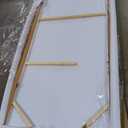 XIANSHOU Contemporary Hand Painted Wall Art Line Wall Decor Abstract Canvas Painting 32"x70" Large Canvas Artwork for Living Room Kitchen Bedroom (Black and Gold)