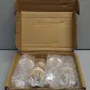 TURSTIN Set of 8 Wood Furniture Legs 3 Inch Square Solid Wood Sofa Legs with M8 T-Nuts Natural Wooden Couch Leg Replacement Legs for Furniture Armchair Bed Dresser Cabinet or DIY Projects, White