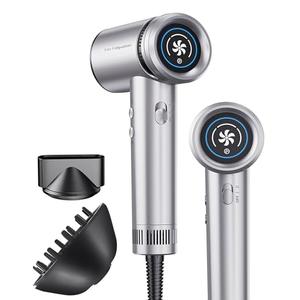 Hair Dryer - High-Speed 150,000 RPM Hairdryer for Fast Drying, 500Million Negative Ionic & Thermo-Control & Cool Shot Button & Lightweight & HD Display Blow Dryer with Magnetic Diffuser & Nozzle