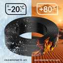 10 Gauge 2 Conductors 50FT Electrical Wire, Flexible Low Voltage PVC Copper Clad Aluminum Extension Cord for Car Speaker Wire, Car Lighting, LED Wire, Outdoor Lighting, Residential Wiring, 12V/24V DC