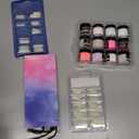 Acrylic Nail Art Kit-Nail Art Manicure Set Acrylic Powder Brush Glitter File French Tips U V Lamp Nail Art Decoration Tools Nail Drill kit for beginners with everything at home (White)