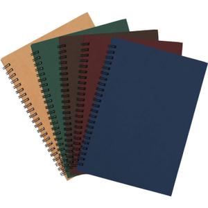 Rocutus 5pcs Colorful Spiral Notebook Student Small Study Book Spiral Notebook Small Notebook Office Simple Working Book Diary Notebook